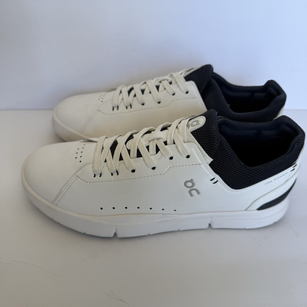 On Running THE ROGER Advantage White Black Tennis Sneakers Women's US 10 EU 42